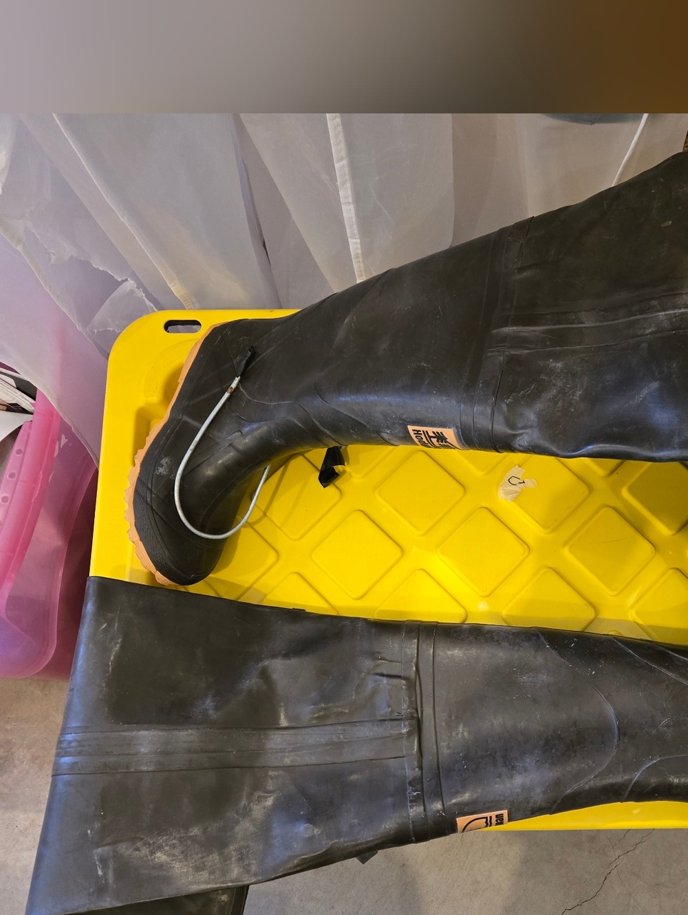 Hodgman Men's Size 5 Rubber Hip Boots